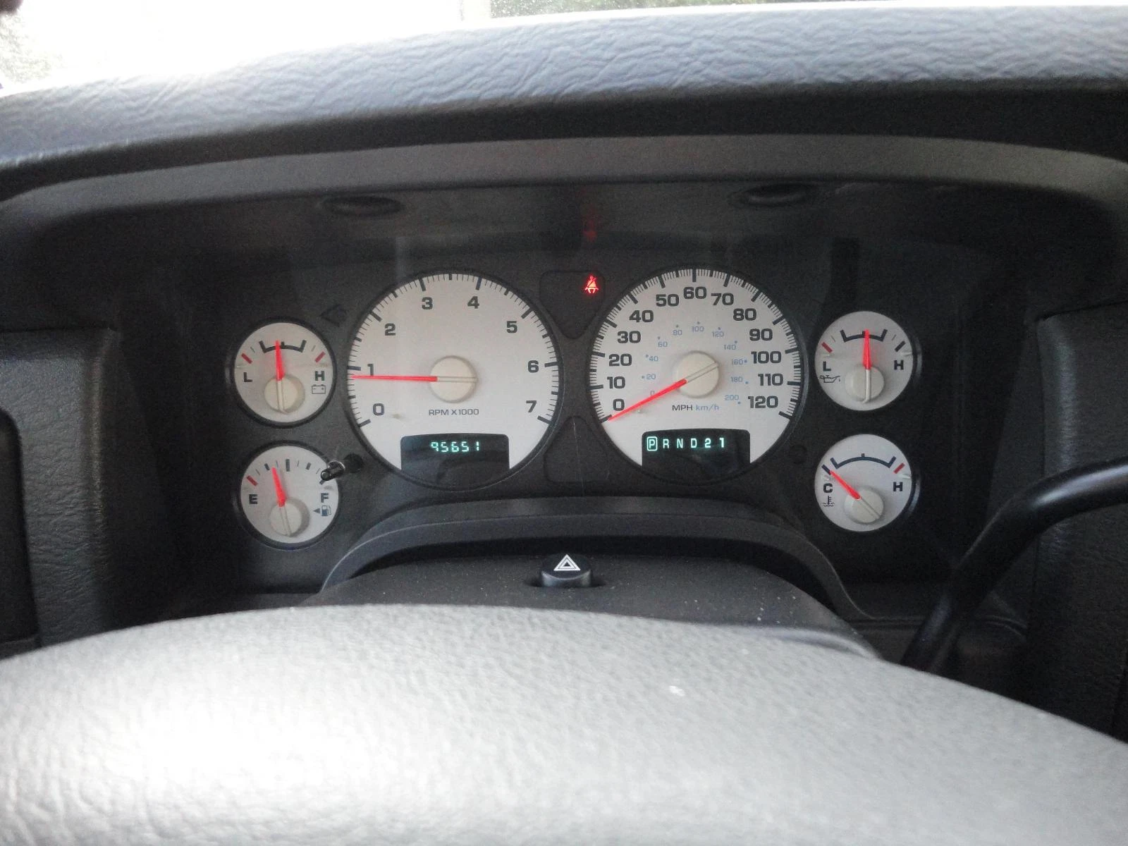 Dodge RAM 2500 5th wheel truck dashboard